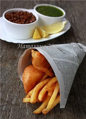Фіш енд чіпс (fish - chips) - англійський фаст фуд (chips) Фіш енд чіпс (fish - chips) - англійський фаст фуд