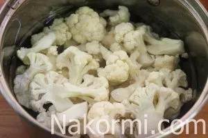 Цвітна капуста з грибами рецепт з фото крок за кроком