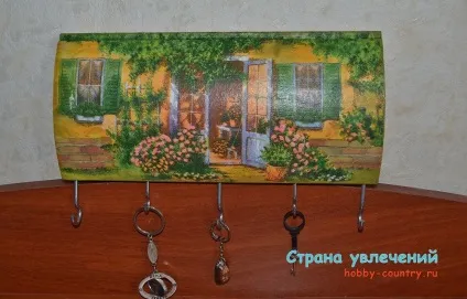 Декупаж ключниці майстер клас (ключниця декупаж своїми руками) Декупаж ключниці майстер клас