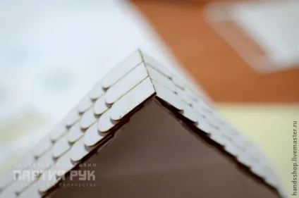 Декор будиночка - цегла і черепиця - ярмарок майстрів - ручна робота, handmade (імітація черепиці) Декор будиночка - цегла і черепиця - ярмарок майстрів - ручна робота, handmade