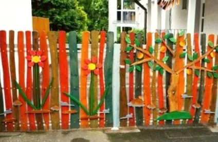 Дерев'яні паркани - фото, варіанти красивого і оригінального дизайну (паркани) Дерев'яні паркани - фото, варіанти красивого і оригінального дизайну