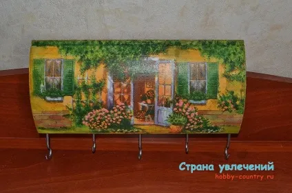 Декупаж ключниці майстер клас (своїми руками за допомогою декупажу) Декупаж ключниці майстер клас