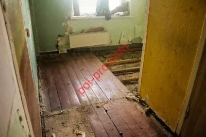 Демонтаж старого дерев'яного статі своїми руками (старого) Демонтаж старого дерев'яного статі своїми руками