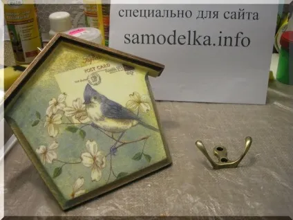 Декупаж стильною ключниці своїми руками