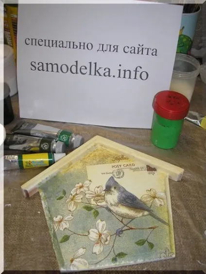 Декупаж стильною ключниці своїми руками