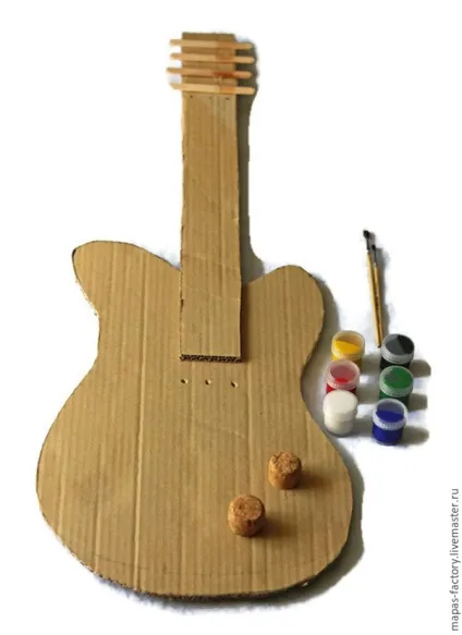Робимо гітару для юної рок-зірки - ярмарок майстрів - ручна робота, handmade (картон) Робимо гітару для юної рок-зірки - ярмарок майстрів - ручна робота, handmade