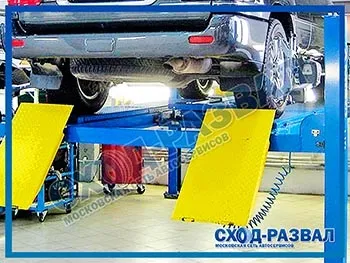 Діагностика схід-розвалу - комп'ютерна діагностика розвалу і сходження коліс, перевірка кута (перевірити схід-розвал) Діагностика схід-розвалу - комп'ютерна діагностика розвалу і сходження коліс, перевірка кута