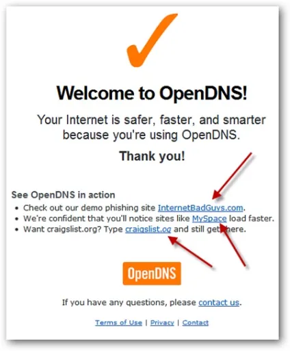 Додати opendns до маршрутизатора або комп'ютера для швидкого перегляду веб сторінок