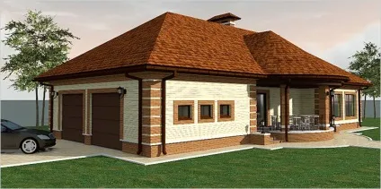 Гараж з лазнею під одним дахом - будівництво лазні з гаражем фото (гараж з лазнею під одним дахом) Гараж з лазнею під одним дахом - будівництво лазні з гаражем фото