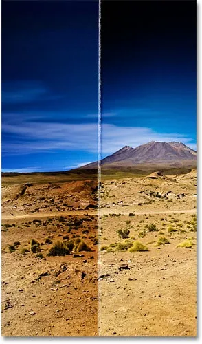 Ефект згину на фотографії в фотошоп (інструмент Градієнт Gradient Tool) Ефект згину на фотографії в фотошоп