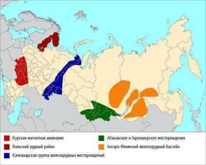 Де розташовані родовища залізної руди вУкаіни (родовища) Де розташовані родовища залізної руди вУкаіни