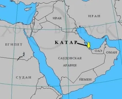 Де знаходиться держава катар, з якими країнами межує катар (держава) Де знаходиться держава катар, з якими країнами межує катар