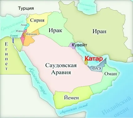 Де знаходиться держава катар, з якими країнами межує катар (знаходиться) Де знаходиться держава катар, з якими країнами межує катар