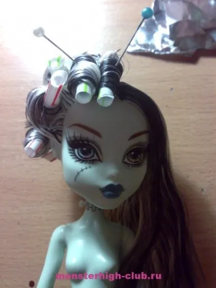 Фото-урок завивка лялькових волосся, monster high (monster) Фото-урок завивка лялькових волосся, monster high