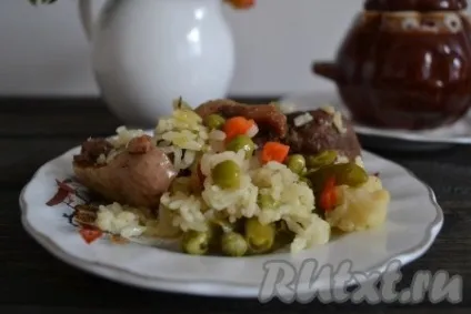 Гусь з рисом в духовці - рецепт з фото