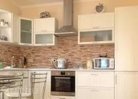 Штучний камінь в інтер'єрі кухні (інтер'єрі) Штучний камінь в інтер'єрі кухні