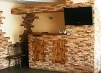 Штучний камінь в інтер'єрі кухні (штучний) Штучний камінь в інтер'єрі кухні