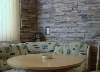 Штучний камінь в інтер'єрі кухні (кухні) Штучний камінь в інтер'єрі кухні