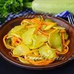 Кабачки по-корейськи швидкого приготування кружечками (цибуля) Кабачки по-корейськи швидкого приготування кружечками