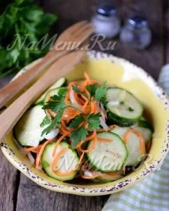 Кабачки по-корейськи швидкого приготування кружечками (масло) Кабачки по-корейськи швидкого приготування кружечками
