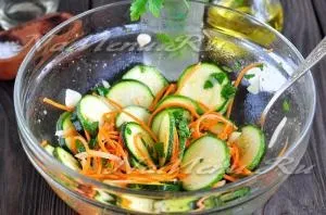 Кабачки по-корейськи швидкого приготування кружечками (кабачки) Кабачки по-корейськи швидкого приготування кружечками