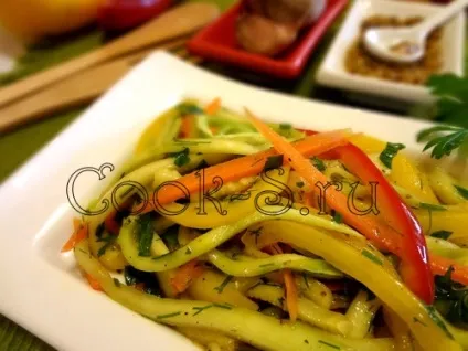 Кабачки по-корейськи - покроковий рецепт з фото, закуски (кабачки по корейськи фото) Кабачки по-корейськи - покроковий рецепт з фото, закуски