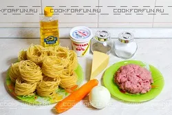 Гнізда з макаронів