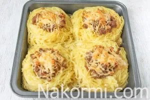 Гнізда з фаршем в духовці рецепт з фото крок за кроком, секрети приготування