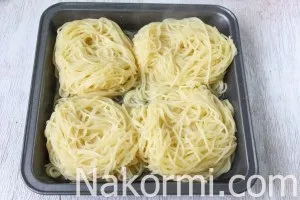 Гнізда з фаршем в духовці рецепт з фото крок за кроком, секрети приготування