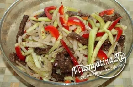 Яловичина з огірками по-китайськи, рецепт з фото крок за кроком (огірками) Яловичина з огірками по-китайськи, рецепт з фото крок за кроком