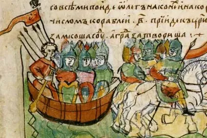 Які були малюнки на щитах українських дружин (Кірріловской церкви Києві) Які були малюнки на щитах українських дружин