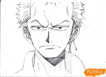 Як намалювати портрет ророноа зоро з one piece (портрет) Як намалювати портрет ророноа зоро з one piece
