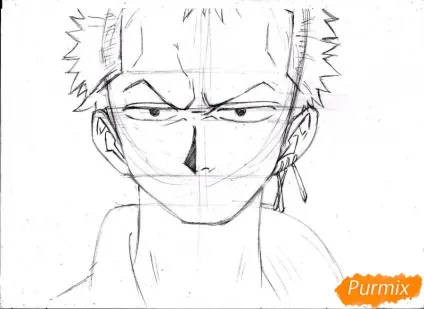 Як намалювати портрет ророноа зоро з one piece (ророноа) Як намалювати портрет ророноа зоро з one piece