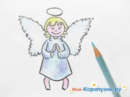 Як намалювати ангела олівцем поетапно (олівцем) Як намалювати ангела олівцем поетапно