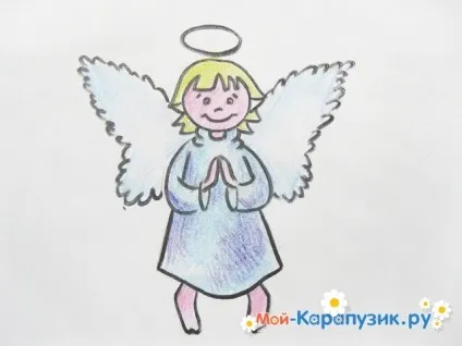 Як намалювати ангела олівцем поетапно (олівцем) Як намалювати ангела олівцем поетапно