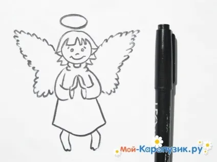 Як намалювати ангела олівцем поетапно (поетапно) Як намалювати ангела олівцем поетапно