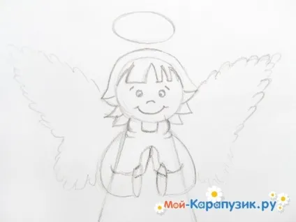 Як намалювати ангела олівцем поетапно (поетапно) Як намалювати ангела олівцем поетапно