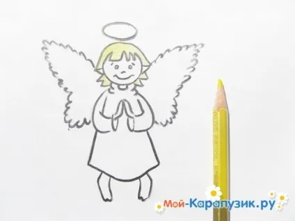 Як намалювати ангела олівцем поетапно (поетапно) Як намалювати ангела олівцем поетапно