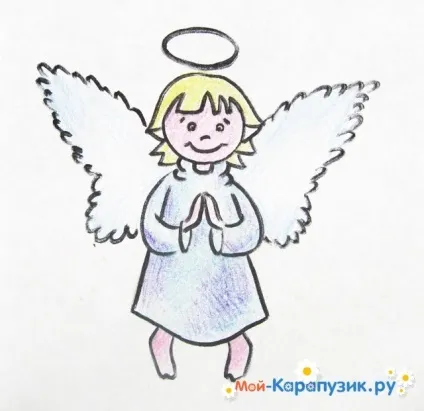 Як намалювати ангела олівцем поетапно (ангела) Як намалювати ангела олівцем поетапно