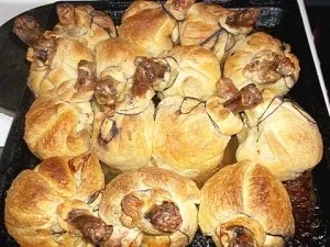 Як приготувати курячі гомілки, куряча гомілка в листковому тісті (листковому) Як приготувати курячі гомілки, куряча гомілка в листковому тісті