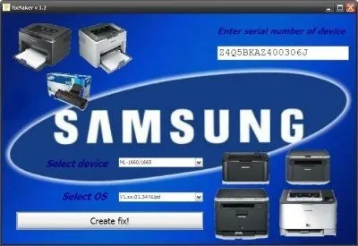 Як прошити принтер samsung