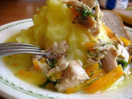 Як приготувати пюре з підливою з курки (приготувати) Як приготувати пюре з підливою з курки