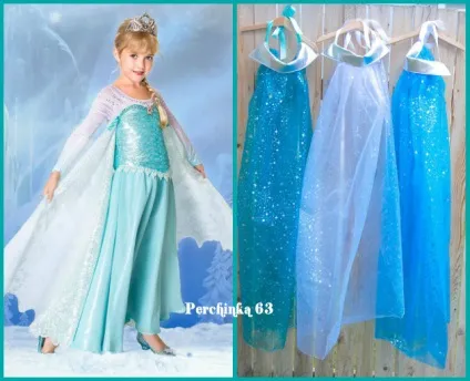 Як перетворити дівчинку в принцесу Ельзу (princess dress elsa sew yourself) Як перетворити дівчинку в принцесу Ельзу