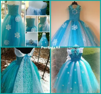 Як перетворити дівчинку в принцесу Ельзу (princess dress elsa sew yourself) Як перетворити дівчинку в принцесу Ельзу