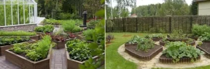 Грядки на дачі, оформляємо красиво своїми руками, фото
