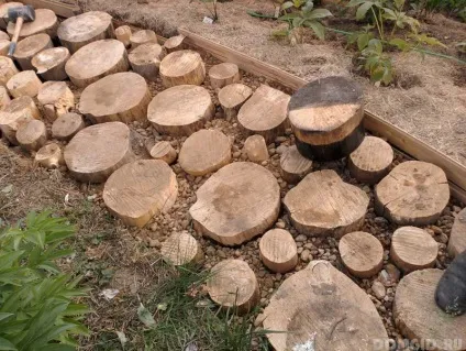 Як зробити садову доріжку з дерева (доріжку) Як зробити садову доріжку з дерева