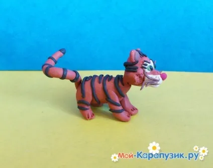 Як зліпити тигра з пластиліну (зліпити) Як зліпити тигра з пластиліну