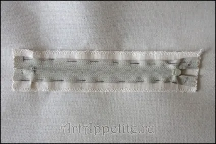 Як зшити прорізна кишеня на блискавці для сумки, artappetite