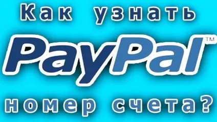 Як дізнатися номер свого рахунку paypal (paypal) Як дізнатися номер свого рахунку paypal