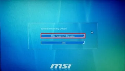 Як повернути ноутбук до заводського стану msi (ноутбук) Як повернути ноутбук до заводського стану msi